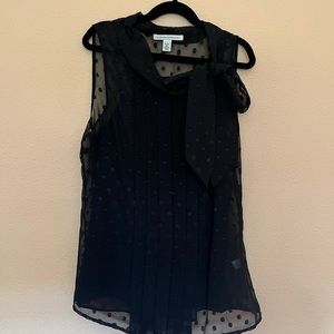 Cute sheer sleeveless top